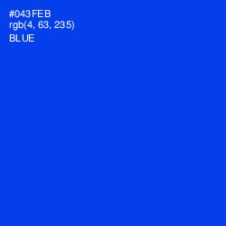 #043FEB - Blue Color Image