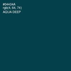 #04404A - Aqua Deep Color Image