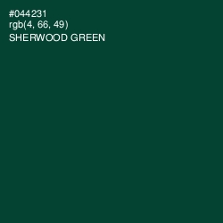 #044231 - Sherwood Green Color Image