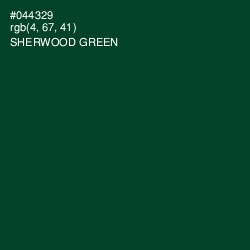 #044329 - Sherwood Green Color Image