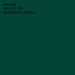 #044338 - Sherwood Green Color Image