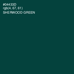 #04433D - Sherwood Green Color Image
