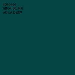 #044444 - Aqua Deep Color Image