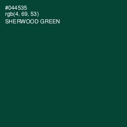 #044535 - Sherwood Green Color Image