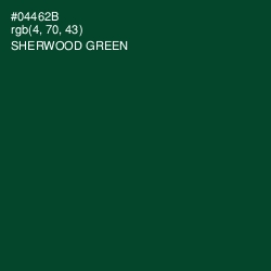 #04462B - Sherwood Green Color Image