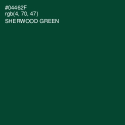 #04462F - Sherwood Green Color Image