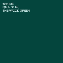 #04463E - Sherwood Green Color Image