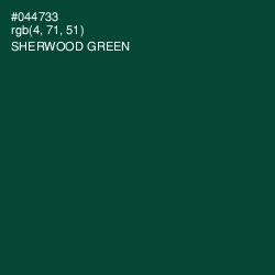 #044733 - Sherwood Green Color Image
