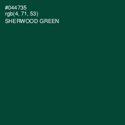 #044735 - Sherwood Green Color Image