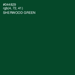 #044829 - Sherwood Green Color Image