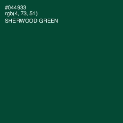 #044933 - Sherwood Green Color Image