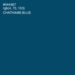 #044967 - Chathams Blue Color Image