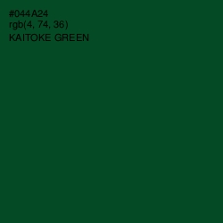 #044A24 - Kaitoke Green Color Image