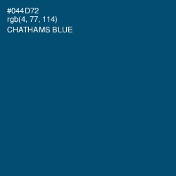 #044D72 - Chathams Blue Color Image