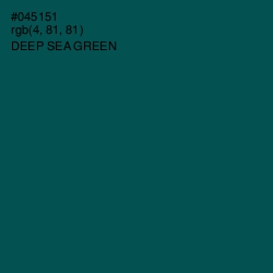 #045151 - Deep Sea Green Color Image