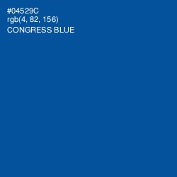 #04529C - Congress Blue Color Image