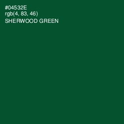 #04532E - Sherwood Green Color Image