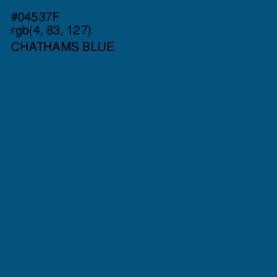 #04537F - Chathams Blue Color Image