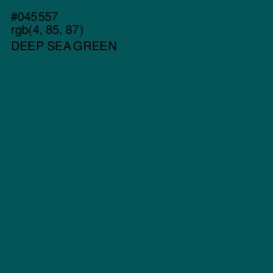 #045557 - Deep Sea Green Color Image