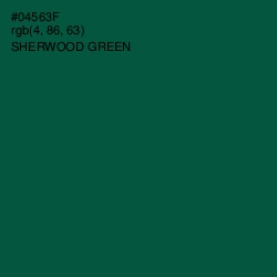 #04563F - Sherwood Green Color Image