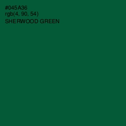 #045A36 - Sherwood Green Color Image