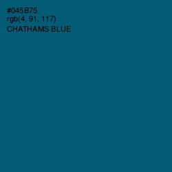 #045B75 - Chathams Blue Color Image