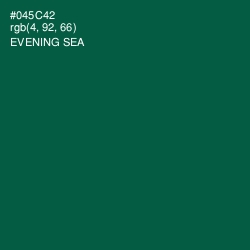 #045C42 - Evening Sea Color Image