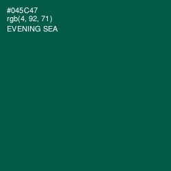 #045C47 - Evening Sea Color Image