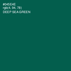 #045E4E - Deep Sea Green Color Image
