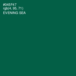 #045F47 - Evening Sea Color Image