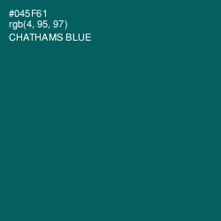 #045F61 - Chathams Blue Color Image
