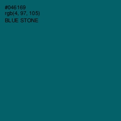 #046169 - Blue Stone Color Image