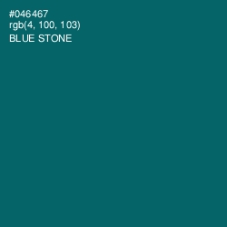 #046467 - Blue Stone Color Image