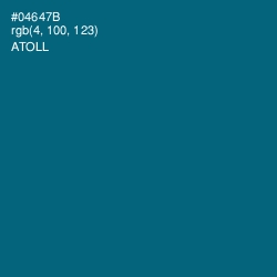 #04647B - Atoll Color Image