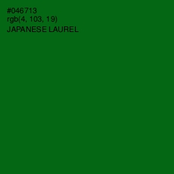 #046713 - Japanese Laurel Color Image