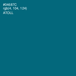#04687C - Atoll Color Image