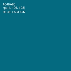 #046A80 - Blue Lagoon Color Image