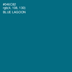 #046C82 - Blue Lagoon Color Image