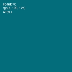 #046D7C - Atoll Color Image