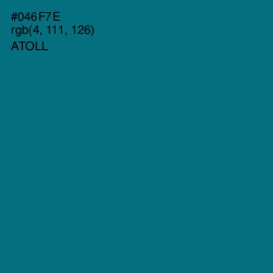 #046F7E - Atoll Color Image