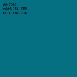 #047082 - Blue Lagoon Color Image