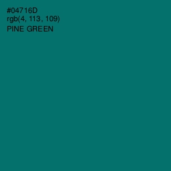 #04716D - Pine Green Color Image