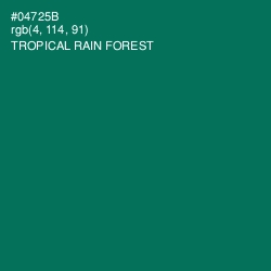 #04725B - Tropical Rain Forest Color Image