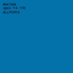 #0472AA - Allports Color Image