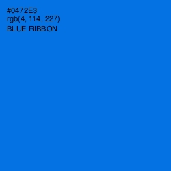 #0472E3 - Blue Ribbon Color Image