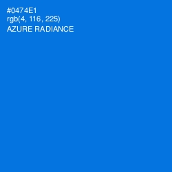 #0474E1 - Azure Radiance Color Image