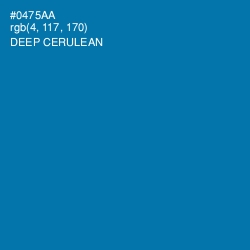 #0475AA - Deep Cerulean Color Image