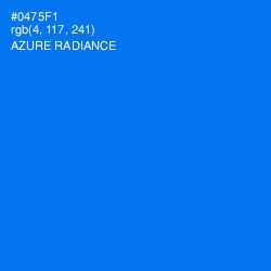 #0475F1 - Azure Radiance Color Image