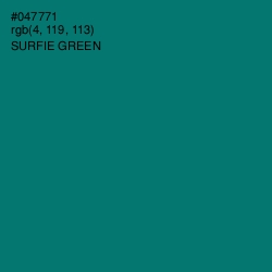 #047771 - Surfie Green Color Image