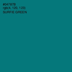 #04787B - Surfie Green Color Image